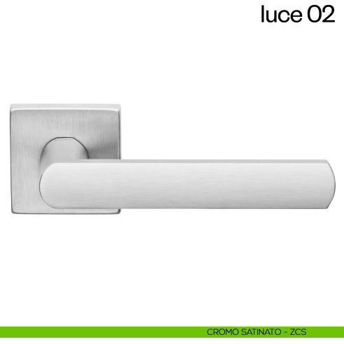 Maniglia per porta Luce 02 dnd cromo satinato