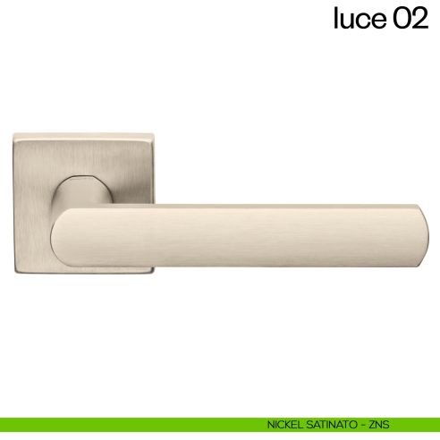 Maniglia per porta Luce 02 dnd nickel satinato