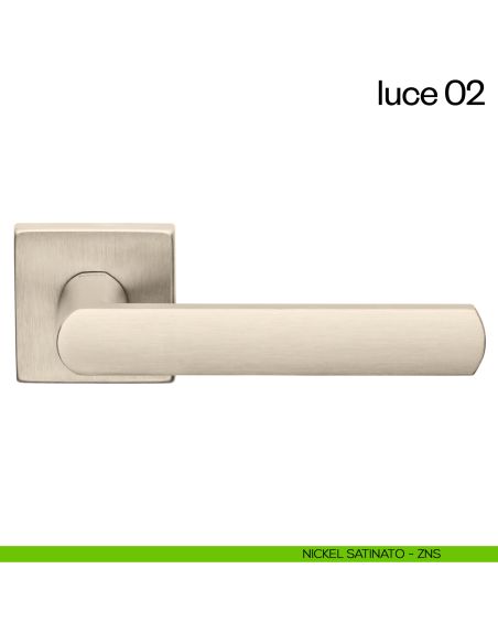 Maniglia per porta Luce 02 dnd nickel satinato