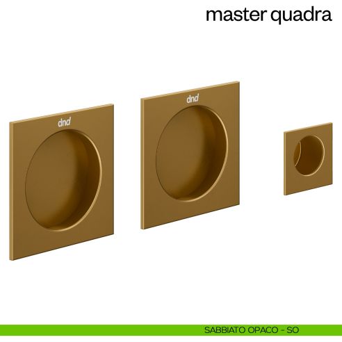 Maniglia incasso Master Quadra cieca dnd sabbiato opaco