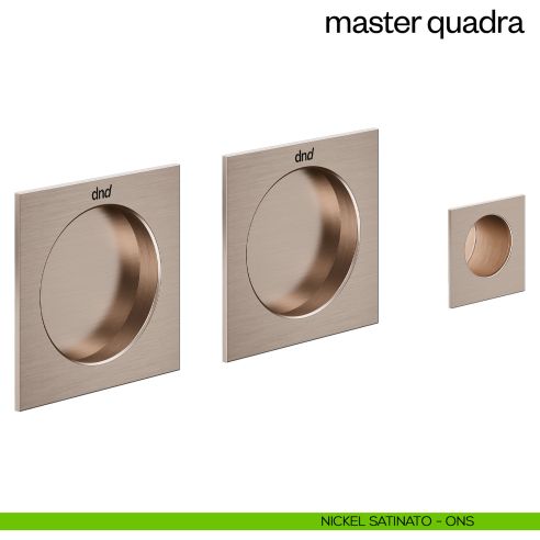 Maniglia incasso Master Quadra cieca dnd nickel satinato