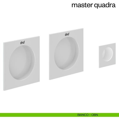 Maniglia incasso Master Quadra cieca dnd bianco