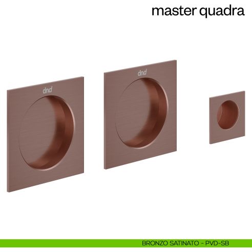 Maniglia incasso Master Quadra cieca dnd bronzo satinato