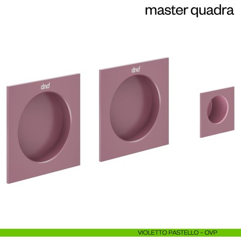 Maniglia incasso Master Quadra cieca dnd violetto pastello