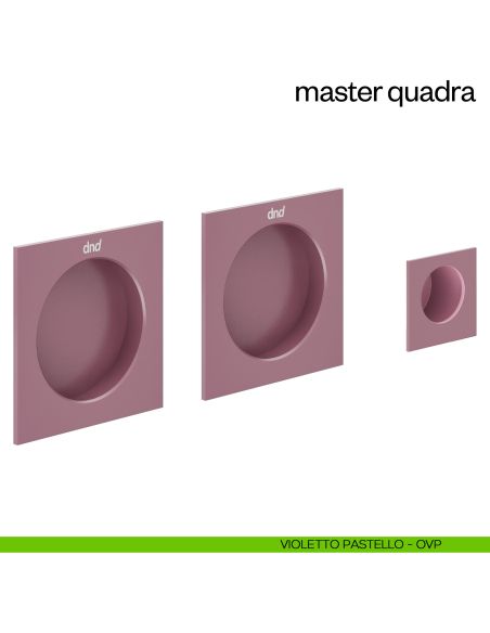 Maniglia incasso Master Quadra cieca dnd violetto pastello