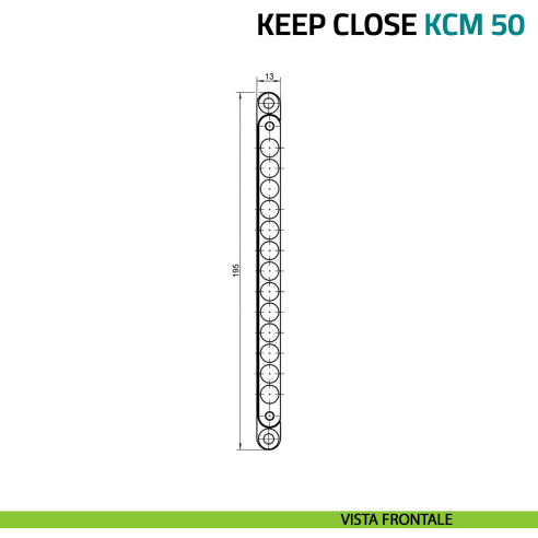 Magnete di chiusura per porte Simonswerk Keep Close KCM 50 - vista frontale
