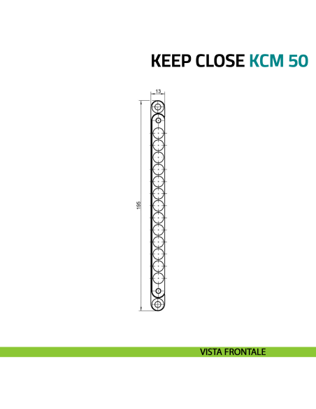 Magnete di chiusura per porte Simonswerk Keep Close KCM 50 - vista frontale