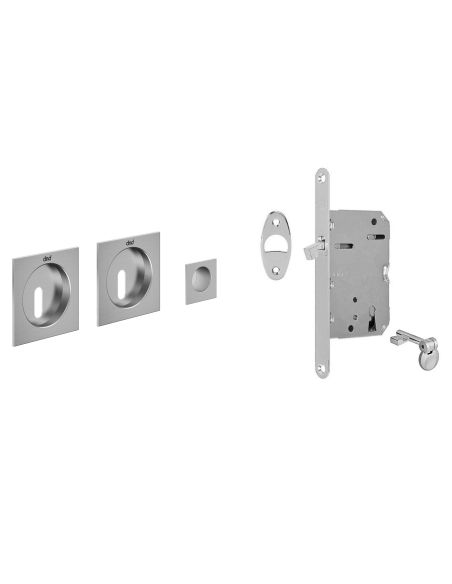 Maniglia incasso Master Quadra con foro chiave e serratura dnd