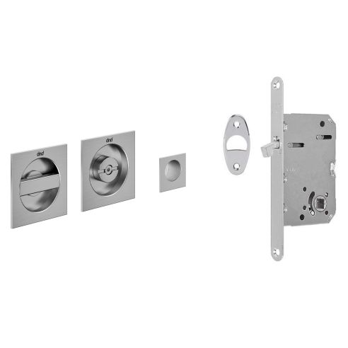 Maniglia incasso Master Quadra con nottolino e serratura dnd