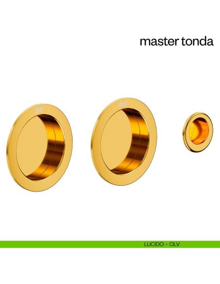 Maniglia incasso Master Tonda cieca dnd lucido