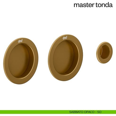 Maniglia incasso Master Tonda cieca dnd sabbiato opaco