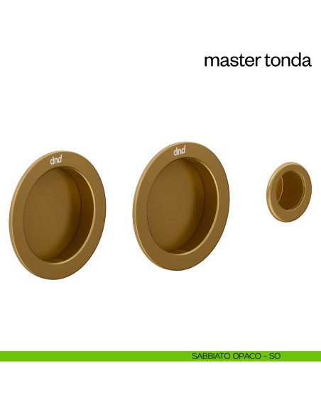 Maniglia incasso Master Tonda cieca dnd sabbiato opaco