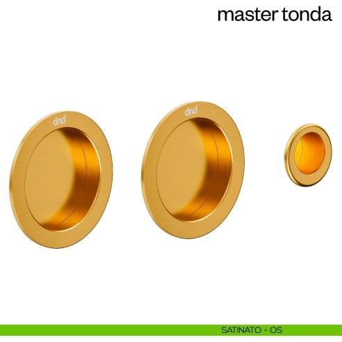 Maniglia incasso Master Tonda cieca dnd satinato