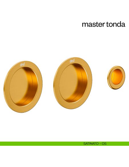 Maniglia incasso Master Tonda cieca dnd satinato