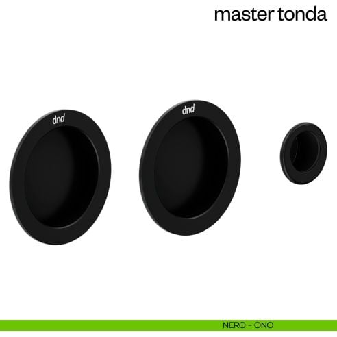 Maniglia incasso Master Tonda cieca dnd nero