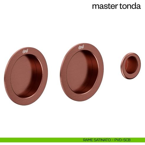 Maniglia incasso Master Tonda cieca dnd rame satinato