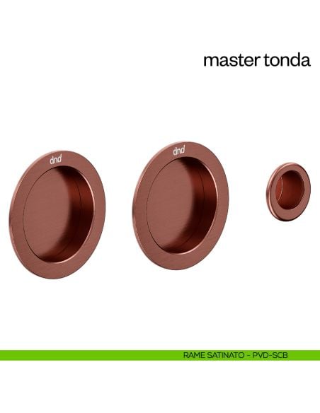 Maniglia incasso Master Tonda cieca dnd rame satinato