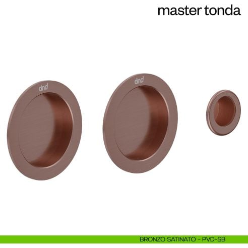 Maniglia incasso Master Tonda cieca dnd bronzo satinato