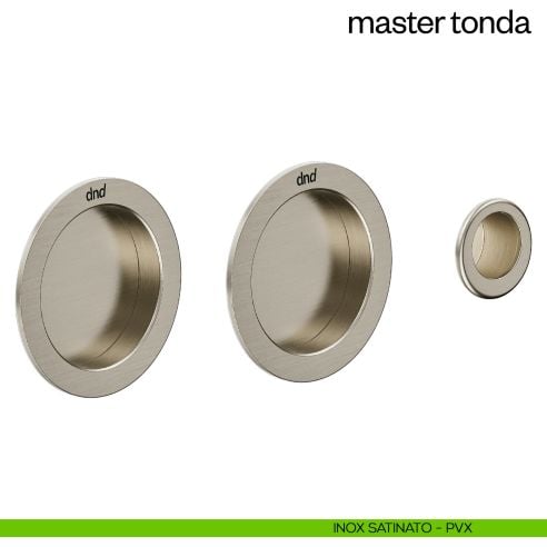 Maniglia incasso Master Tonda cieca dnd inox satinato