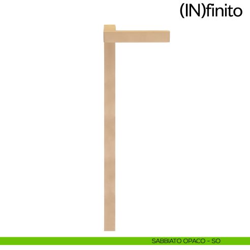 Infinito dnd handles placca lunga sabbiato opaco