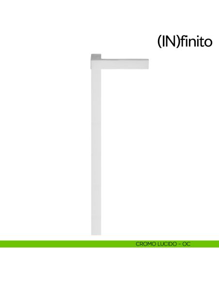 Infinito dnd handles placca lunga cieca cromo lucido