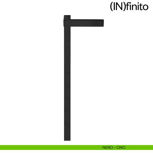 Infinito dnd handles placca lunga cieca nero