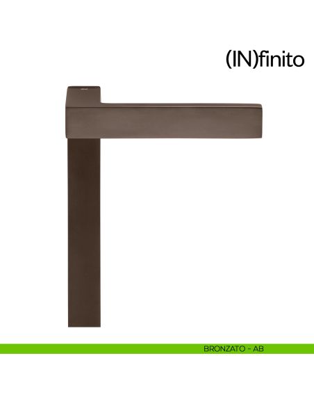 Infinito dnd handles placca corta cieca bronzato