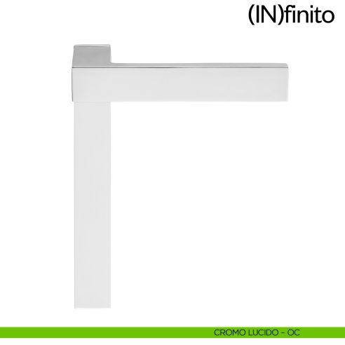 Infinito dnd handles placca corta cieca cromo lucido