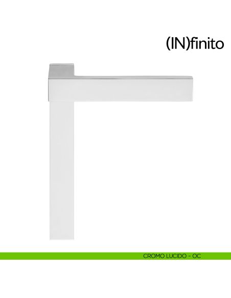 Infinito dnd handles placca corta cieca cromo lucido