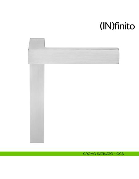 Infinito dnd handles placca corta cieca cromo satinato