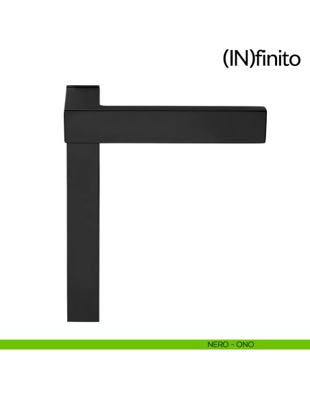 Infinito dnd handles placca corta cieca nero