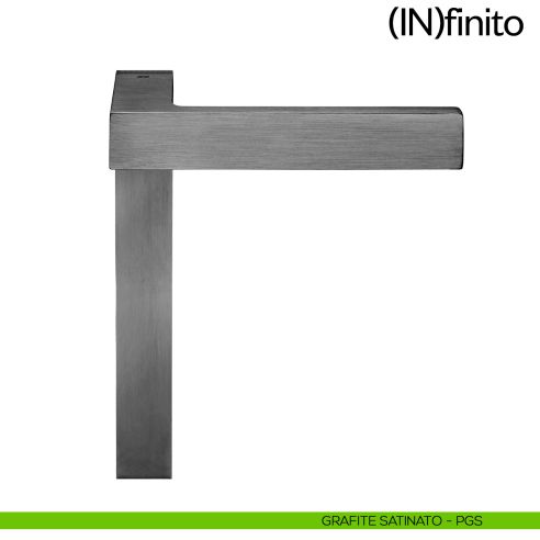 Infinito dnd handles placca corta cieca grafite satinato