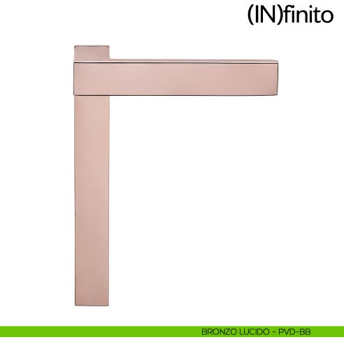 Infinito dnd handles placca corta cieca bronzo lucido