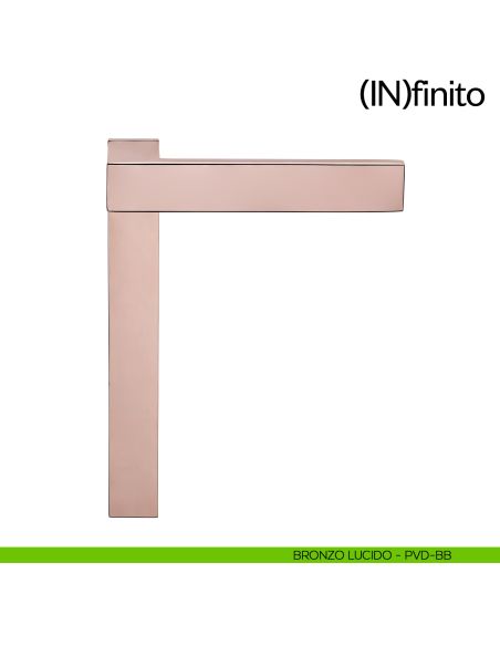 Infinito dnd handles placca corta cieca bronzo lucido