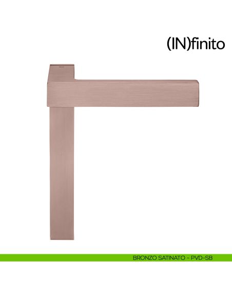 Infinito dnd handles placca corta cieca bronzo satinato