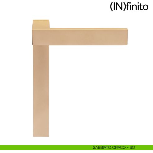 Infinito dnd handles placca corta cieca sabbiato opaco