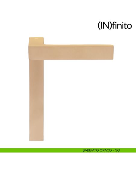 Infinito dnd handles placca corta cieca sabbiato opaco