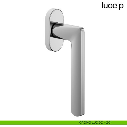 Maniglia per finestra martellina DK Luce P dnd cromo lucido