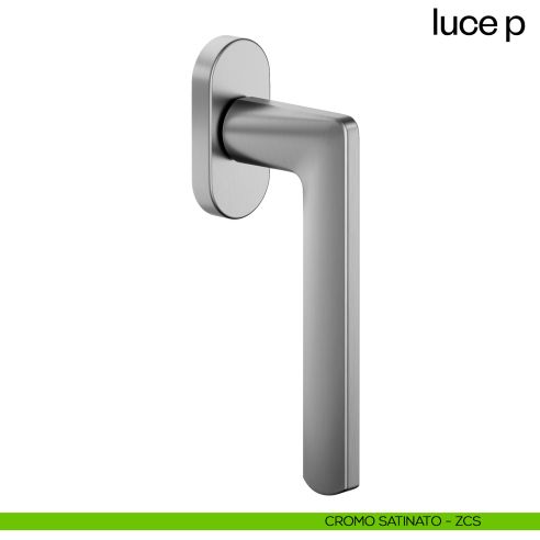 Maniglia per finestra martellina DK Luce P dnd cromo satinato