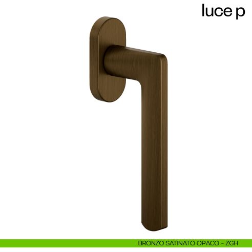 Maniglia per finestra martellina DK Luce P dnd bronzo satinato opaco