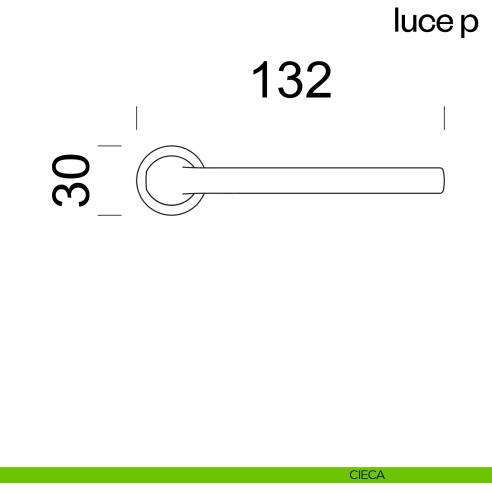 Maniglia per porta Luce P dnd handles con rosetta minimale Unico cieca