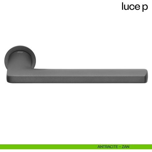 Maniglia per porta Luce P dnd handles con rosetta minimale Unico antracite