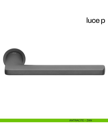 Maniglia per porta Luce P dnd handles con rosetta minimale Unico antracite