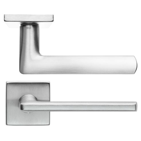 Maniglia per porta Luce P 02 dnd handles con rosetta quadrata