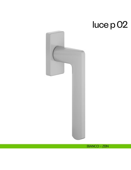 Maniglia per finestra martellina DK Luce P 02 dnd bianco