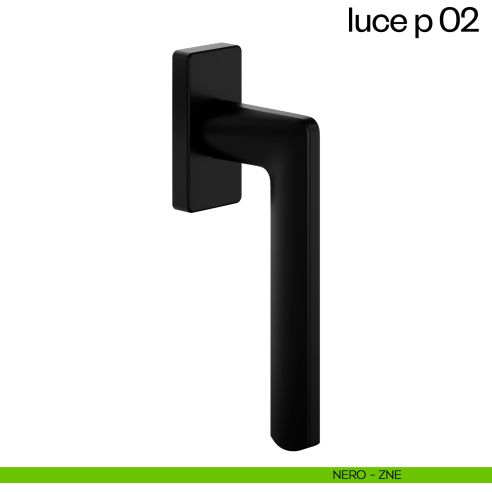 Maniglia per finestra martellina DK Luce P 02 dnd nero