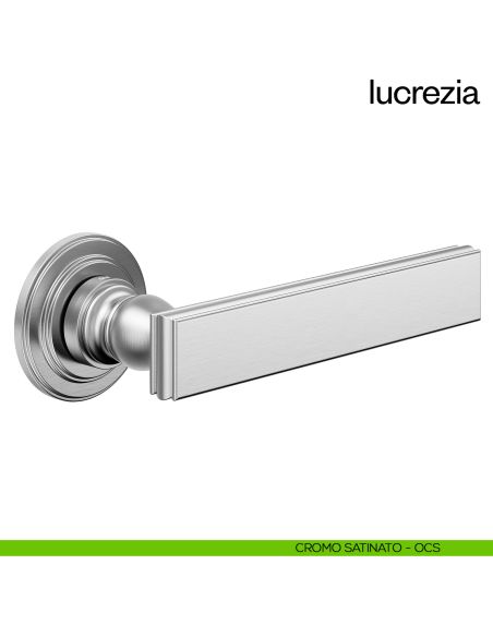 Maniglia per porta Lucrezia dnd Handles cromo satinato