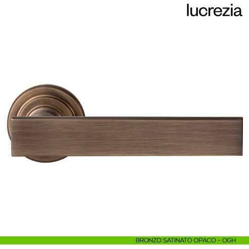 Maniglia per porta Lucrezia dnd Handles bronzo satinato opaco