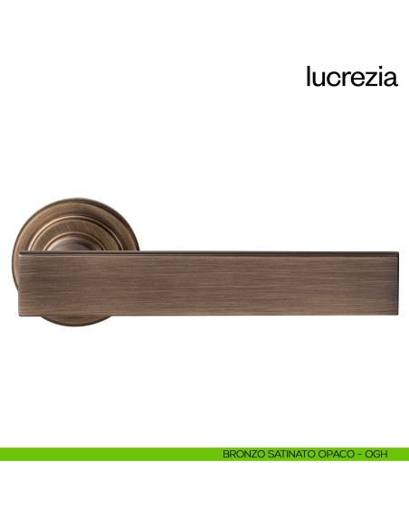 Maniglia per porta Lucrezia dnd Handles bronzo satinato opaco