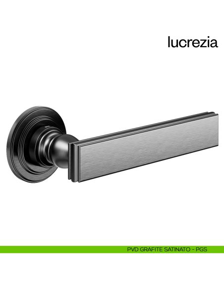 Maniglia per porta Lucrezia dnd Handles grafite satinato
